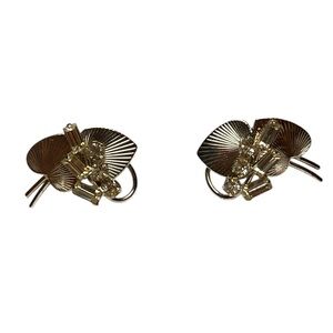 Vintage Carl Art Sterling Earrings Heart Art Deco Silver Abstract Jewelry